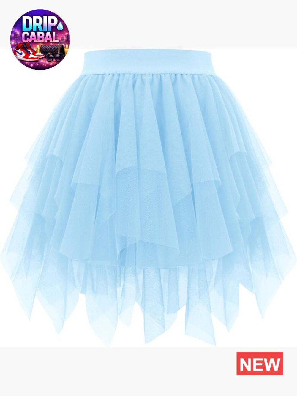 High Low Tulle Skirt Tutu Puffy Fairy Skirt Mini Party Costume Irregular Adults